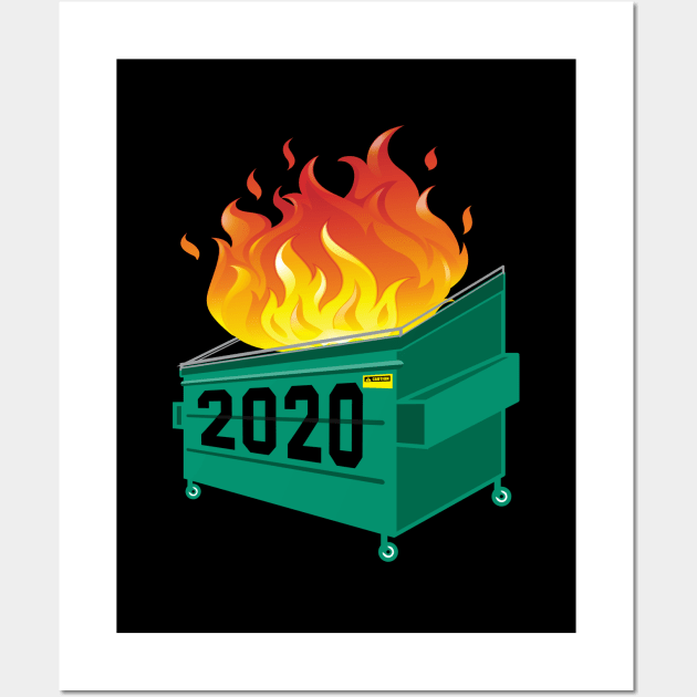 2020 Dumpster Fire Wall Art by ningsitihar